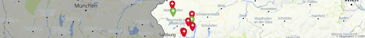 Kartenansicht für Apotheken-Notdienste in der Nähe von Lengau (Braunau, Oberösterreich)